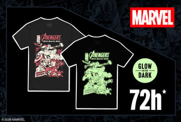 Marvel Avengers mit Glow in the Dark Print / Exklusives & limitiertes 72h T-shirt! / Schnell sichern!
